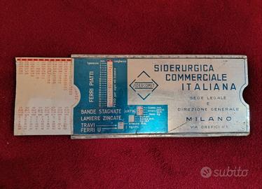 righello di calcolo siderurgico sidercomit
