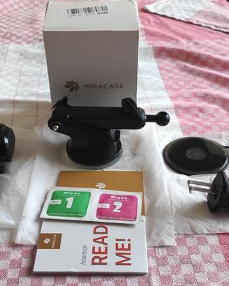 Miracase Porta Cellulare Auto con ventosa + gancio