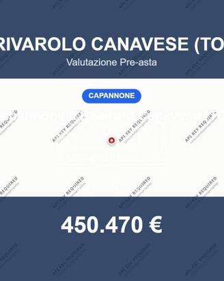 Immobile in asta di 1798 m² a Rivarolo Canavese