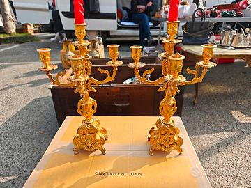 Candelabri in ottone 