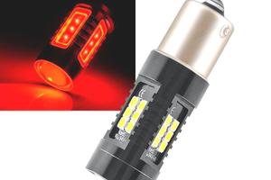 LAMPADA LED P21W ROSSA CANBUS