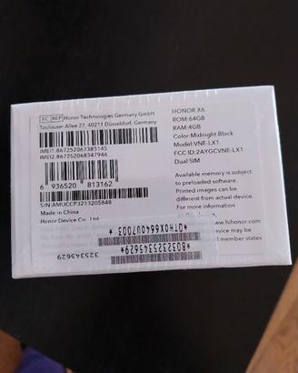 cellulare honor x6 64gb midnight black
