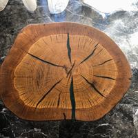 Coffee table SOLID WOOD & RESIN