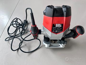 BLACK+DECKER, FRESATRICE 1200 W + 9 punte extra