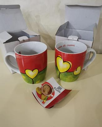Set di 2 tazze Egan con cuori – Nuovissime