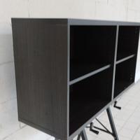 Mobile Besta Ikea nero-wengé