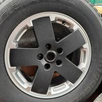 5 cerchi wrangler jk bicolre  nuovissimi.