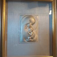 Quadro Capoletto Madonna con Bambino Argento