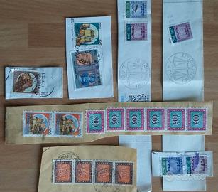 Lotto filatelia 20 pezzi,francobolli,segnatasse