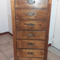 Antico Mobile cassettiera da ufficio  anni 1930 in