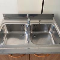 Lavello cucina doppia vasca acciaio inox jollynox