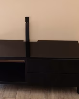 Mobile Porta TV  BESTÅ Ikea con ripiano in vetro