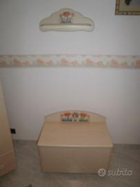 Cassapanca e mensola per cameretta