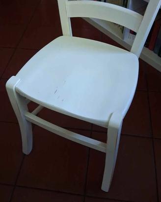 Sedie legno bianche