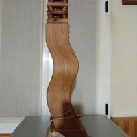 Lampada in legno 