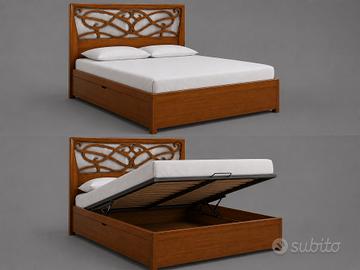 letto matrimoniale contenitore