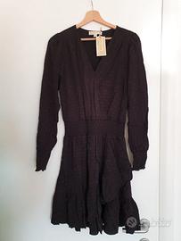 Abito Michael Kors XS con logo jacquard e volant