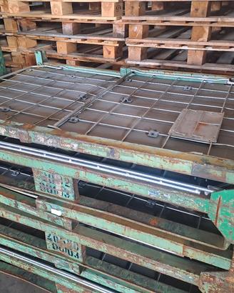contenitori cassoni in ferro richiudibili 