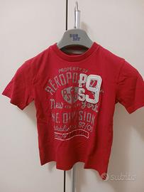 T.Shirt rossa con stampa anni 6 marca P.S.