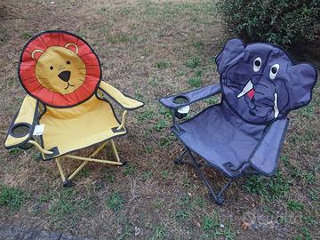 Poltroncine campeggio richiudibili animali