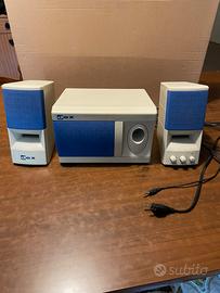 Casse PC Vintage DEX 2.1 Impianto Audio  Anni 2000