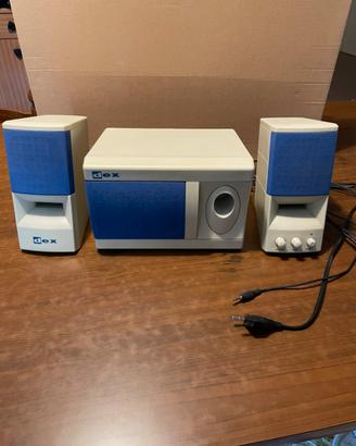 Casse PC Vintage DEX 2.1 Impianto Audio  Anni 2000