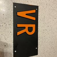 Pezzo di targa auto d’epoca VR (Verona) – original