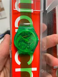 Swatch orologio Verde Trasparente