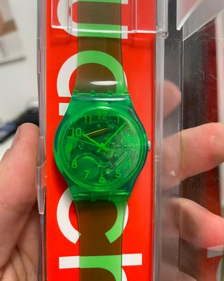 Swatch orologio Verde Trasparente