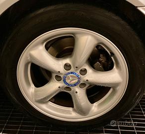 4 cerchi 16” Mercedes Slk r170 Evo originali+gomme