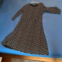 Max Mara Abito in maglina nero e beige