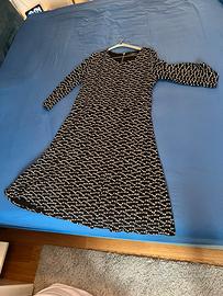 Max Mara Abito in maglina nero e beige