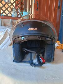 Casco jet con Visiere.
