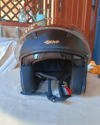Casco jet con Visiere.