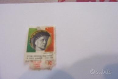 Francobollo vintage commemorativo nascita D A 1965