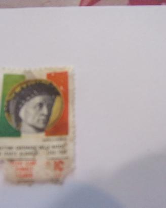 Francobollo vintage commemorativo nascita D A 1965