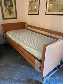 Letto elettrico con rete a doghe