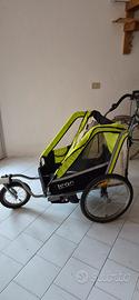 Carrello da bici per bambini 2 posti