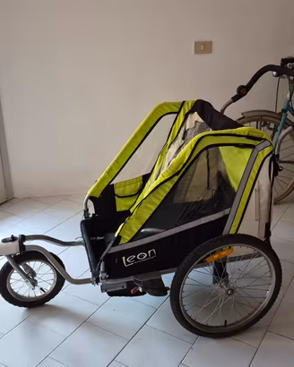 Carrello da bici per bambini 2 posti