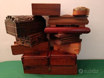 SCATOLE ANTICHE IN LEGNO