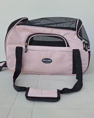 Trasportino per cani colore rosa