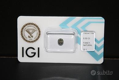 Diamante Naturale  certificato IGI 0.50 Ct