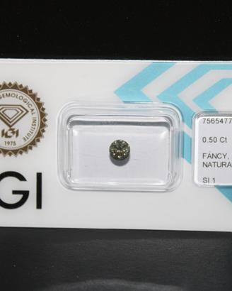 Diamante Naturale  certificato IGI 0.50 Ct