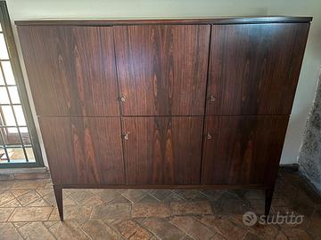 Mobile bar Palissandro Mid-Century premiato Bav.