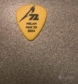 Plettro Metallica, concerto Milano