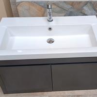Mobile in sospensione per bagno con lavabo