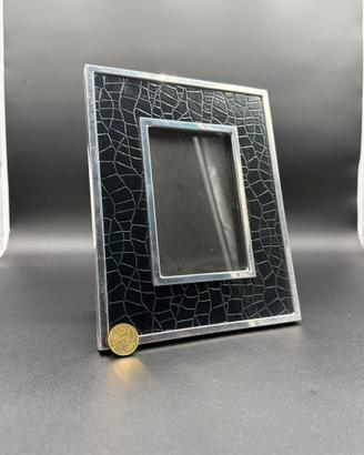 Cornice portafoto da tavolo con profili metallici