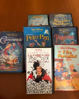 Video cassette walt disney  in buone condizioni