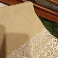 n.12 asciugamani in cotone con merletto macrame