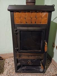 stufa a legna vintage